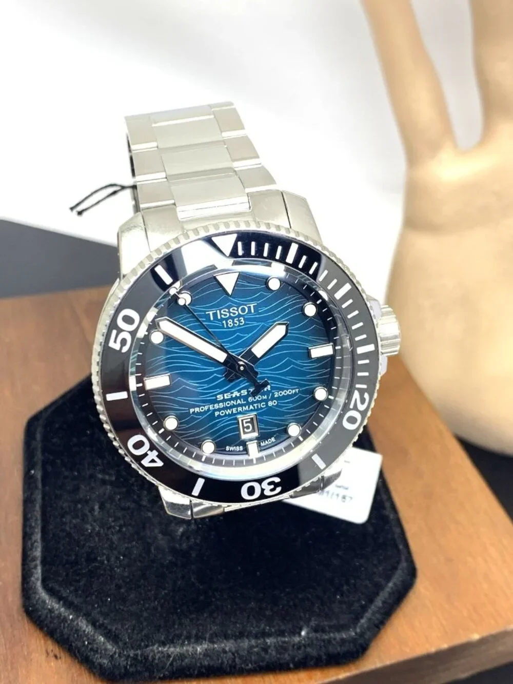 Tissot Men's Watch Seastar 1000 Swiss Automatic Blue Dial Steel T1206071104100